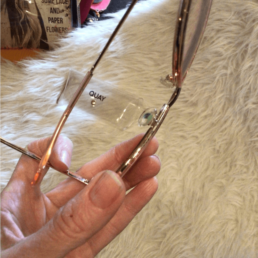 NEW ! Quay All In Mini aviators peach Read*** - Picture 5 of 7
